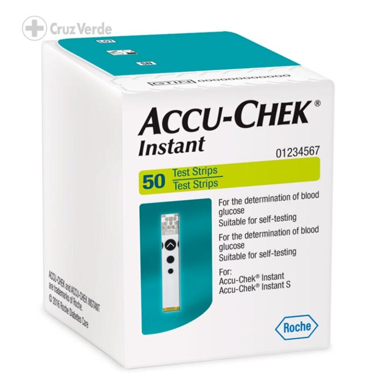 Accu Chek Instant 50 Tira Reactiva Cruz Verde