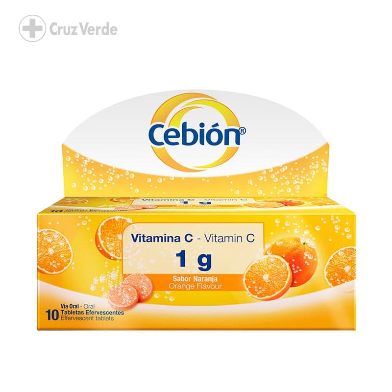 Cebion Naranja 1g 10 Tableta Efervescente