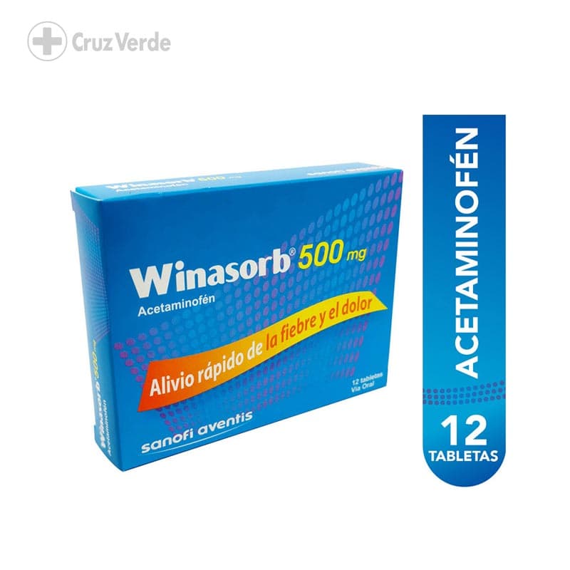Winasorb Adultos 500mg 12 Tableta
