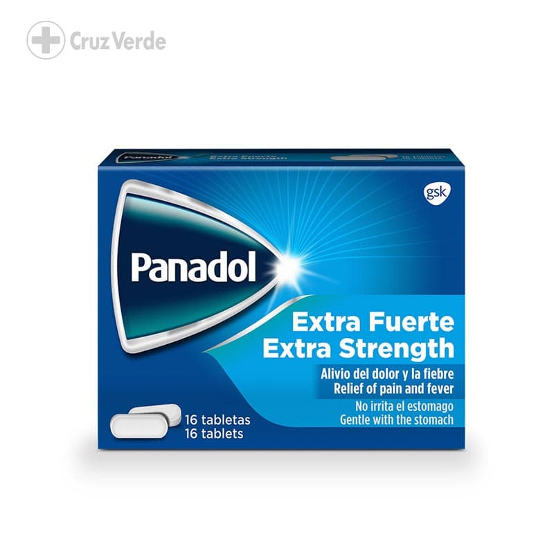 Panadol Extra Fuerte 500mg 16 Tableta