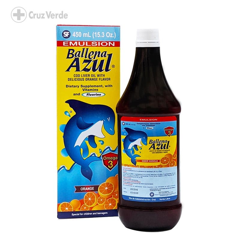 Ballena Azul Naranja 450ml Emulsion
