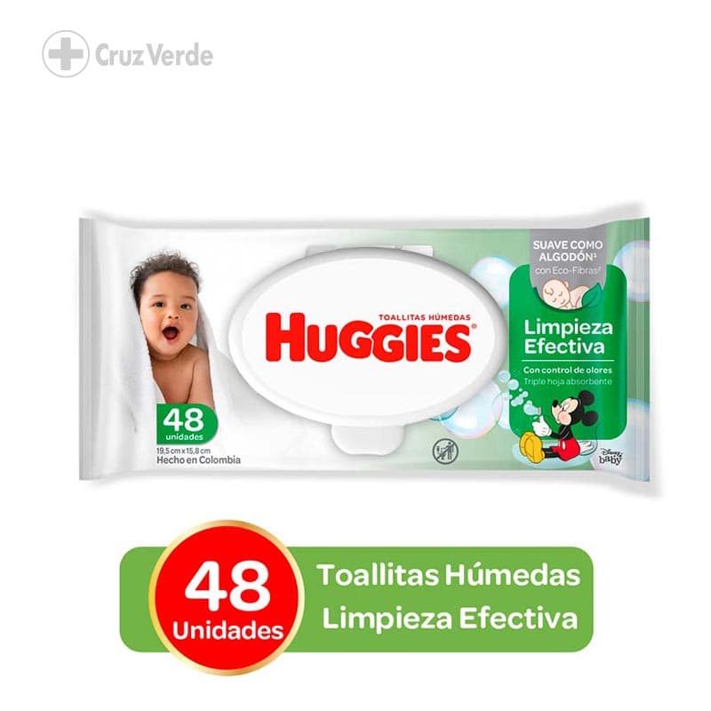 Huggies Toallas Humedas Active Fresh Flip Top 48 Unidad