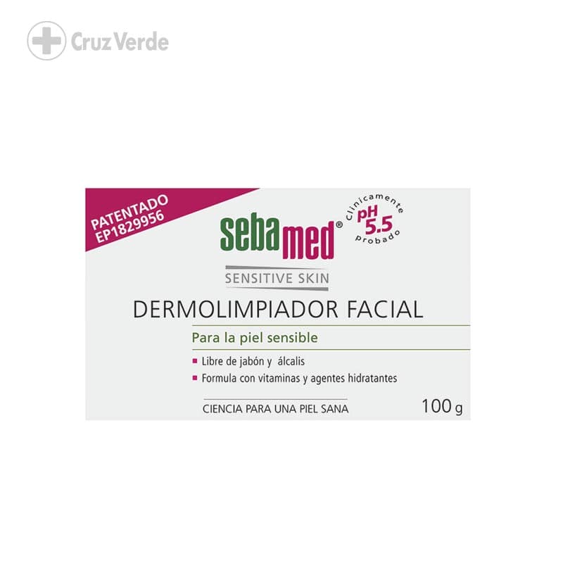 Sebamed Dermolimpiador Facial Piel Sensible 100g Jabon Barra