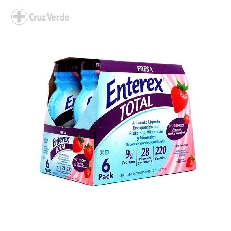 Enterex Total Fresa 237ml Liquido (5+1)