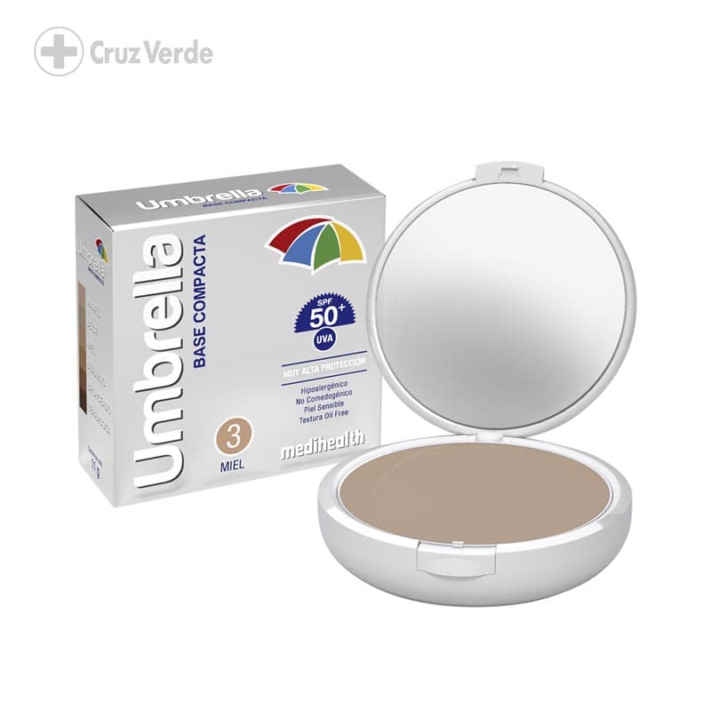 Umbrella Tono Miel Spf50+ 11g Base Compacta