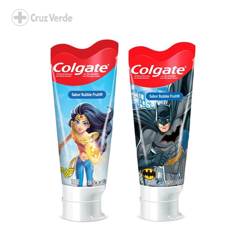 Colgate Junior Justice League 6+ Años Bubble Fruit 75ml Pasta Dental