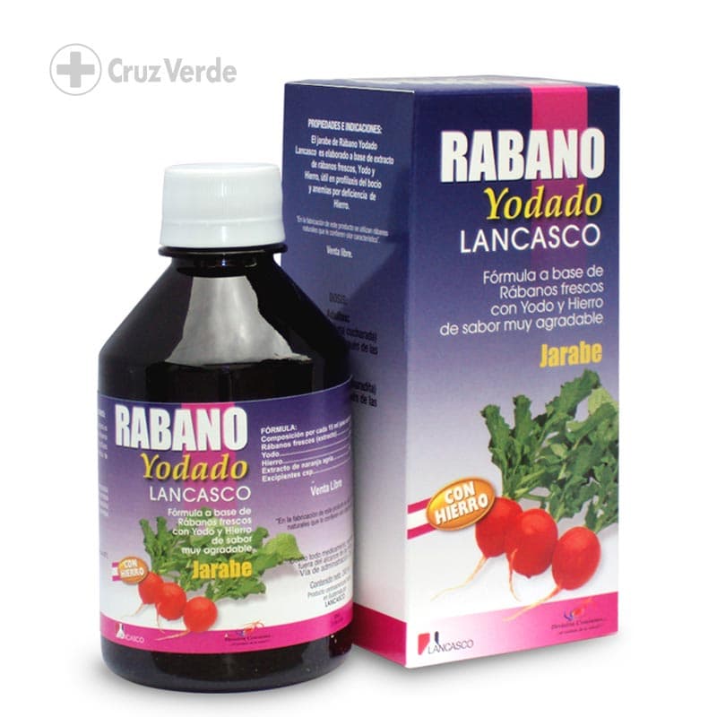 Rabano Yodado Lancasco 240ml Jarabe