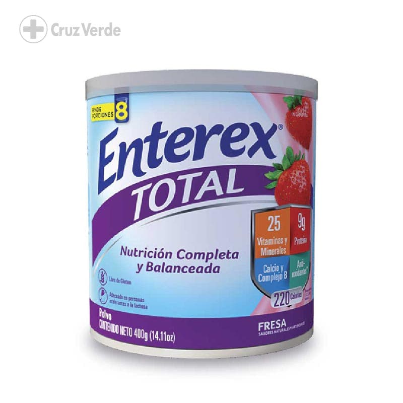 Enterex Total Fresa 400g Polvo