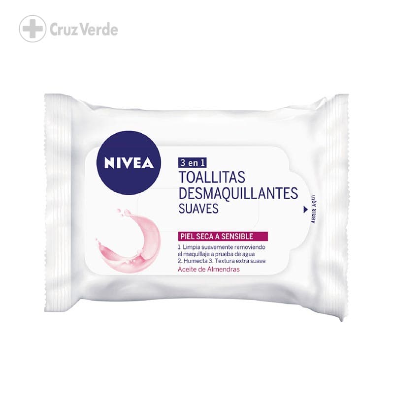 Nivea Toallitas Humedas Desmaquillantes Piel Seca 25 Unidad