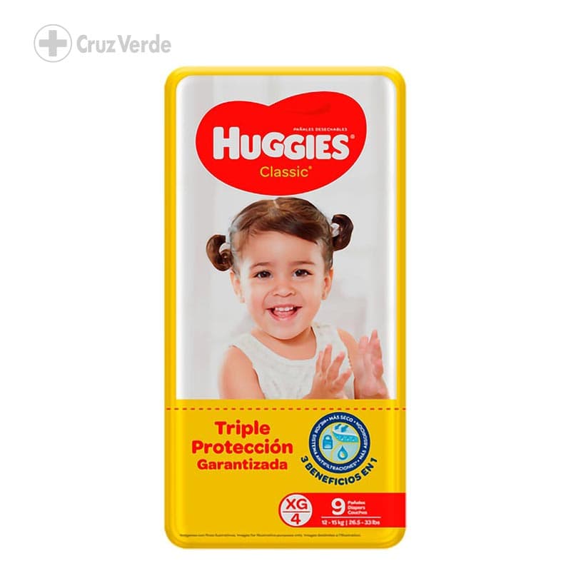 Huggies Pañal Classic 9 Unidad Talla Xg