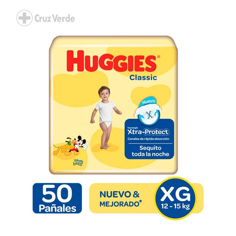 Huggies Cla Maxi Protect Talla Xg 50u