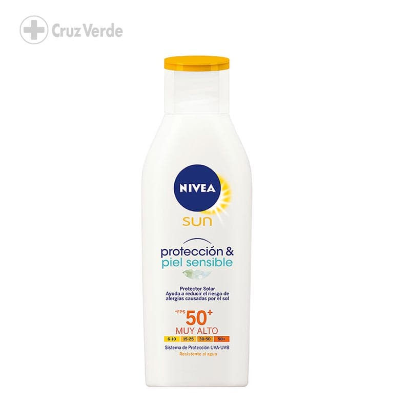 Nivea Sun Bloqueador Hidratante Piel Sensible Spf50 125ml