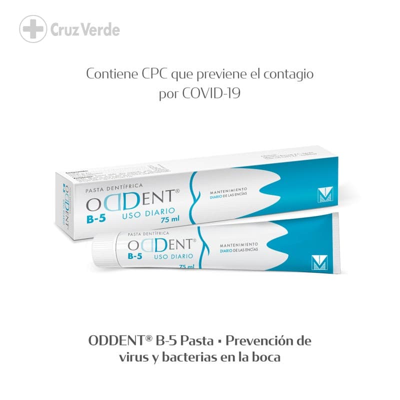Oddent B5 Uso Diario Etiqueta Azul 75ml Pasta Dental
