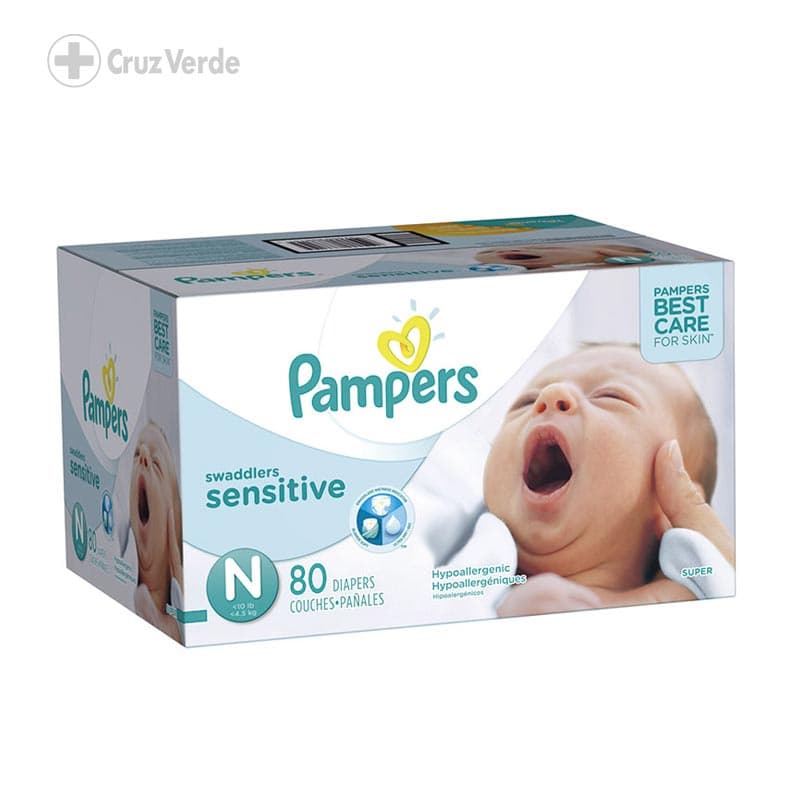 Pampers Pañal Swaddlers Super 80 Unidad Talla 0