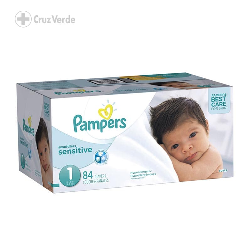 Pampers Pañal Swaddlers Super 84 Unidad Talla 1