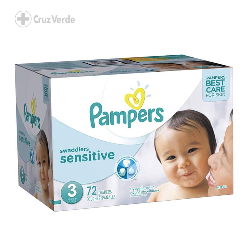 Pampers Pañal Swaddlers Super 72 Unidad Talla 3
