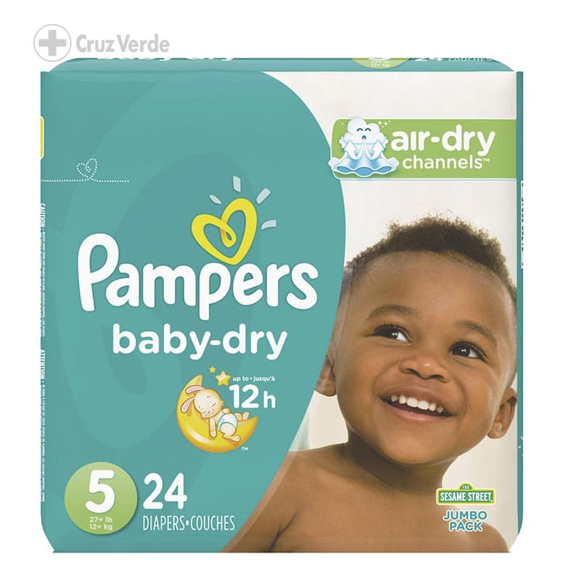 Pampers Pañal Baby Dry 24 Unidad Talla 5
