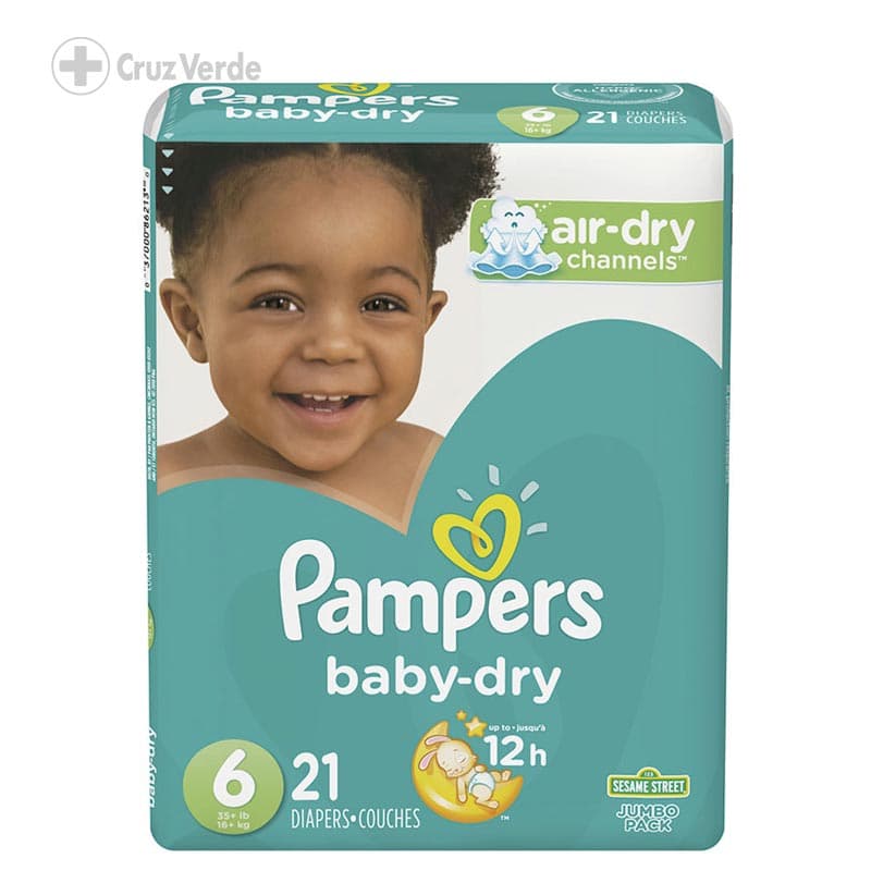 Pampers Pañal Baby Dry 21 Unidad Talla 6