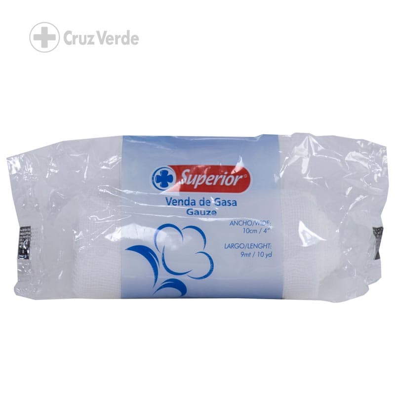 Superior Venda Gasa 1 Rollo 4"x10yd