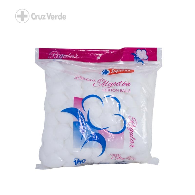 Superior Bolas De Algodon Absorbente Blancas 160 Unidad