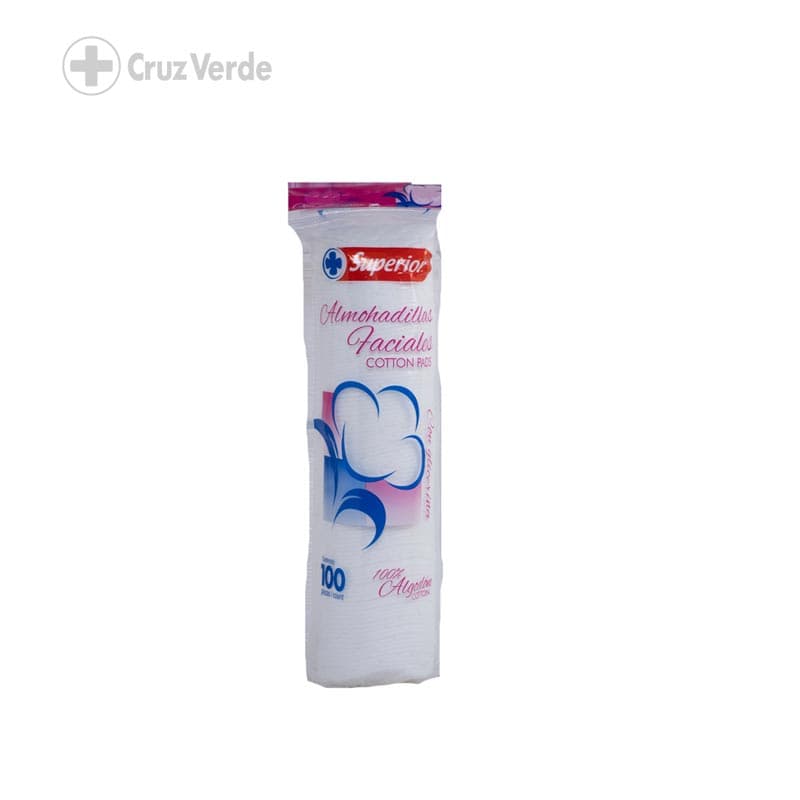 Superior Almohadilla Facial Con Glicerina 100 Unidad