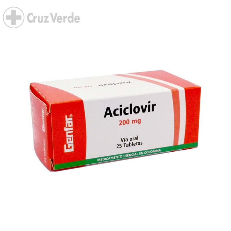 Aciclovir Gf 200mg 25 Tableta