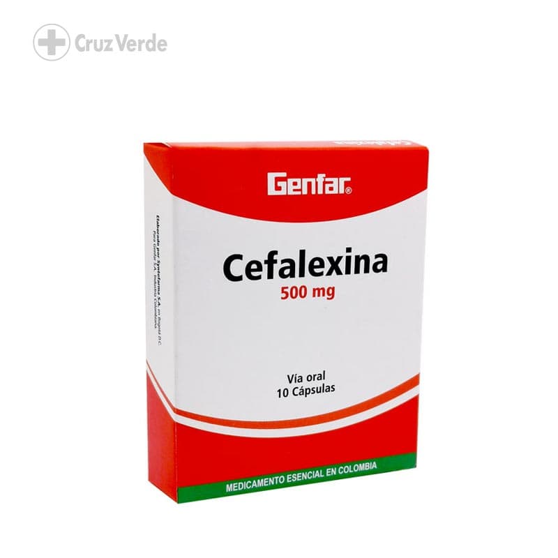 Cefalexina Gf 500mg 10 Capsula
