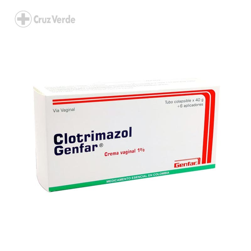 Clotrimazol Gf 1% 40g Crema Vaginal 6 Aplicadores