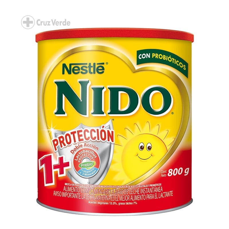 Nido 1+ Prebio Crecimiento Protectus 800g Polvo