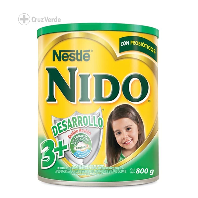 Nido 3+ Prebio Pre-escolar Protectus 800g Polvo