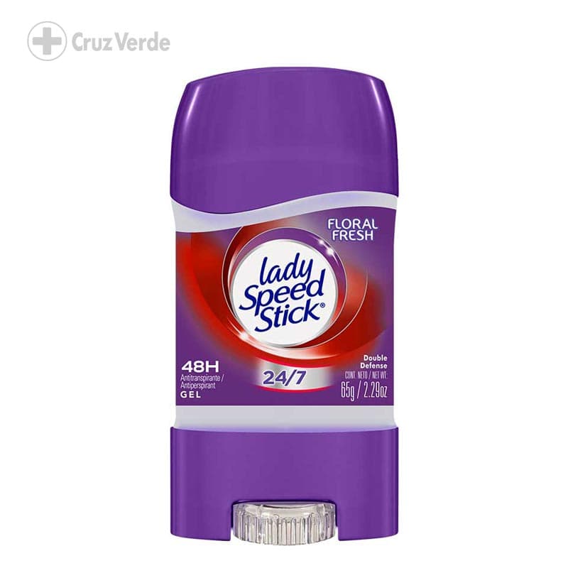 Lady Speed Stick Desodorante Floral Fresh 24/7 65g Gel Barra
