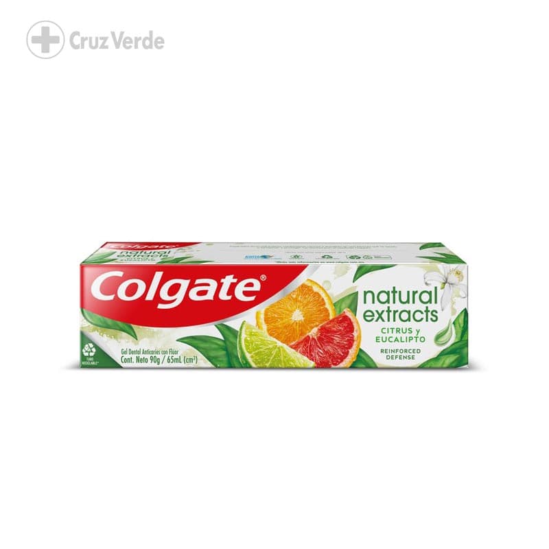 Pasta Dental Natural Extracts Sabor Citrus Y Eucalipto Tubo 66ml