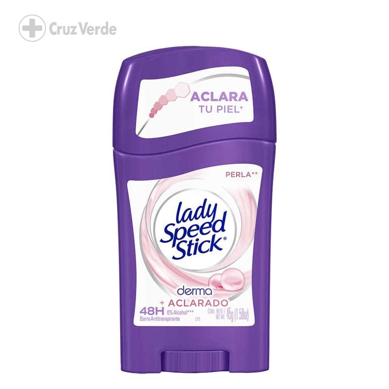 Lady Speed Stick Desodorante Derma + Aclarado 45g Barra