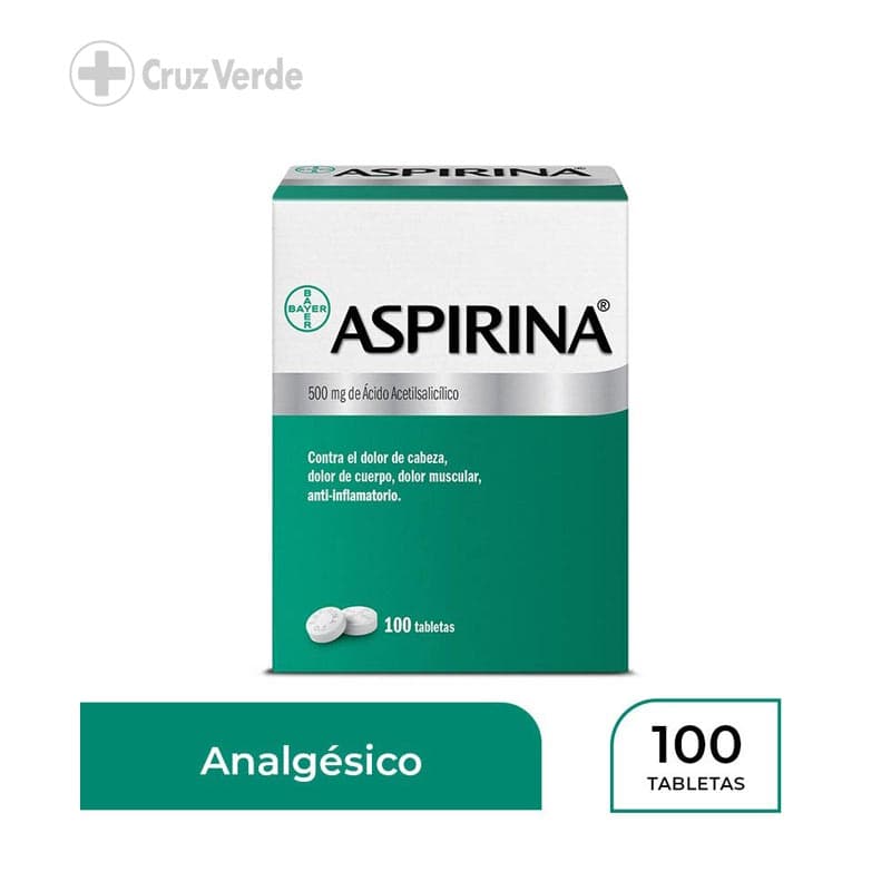 Aspirina Adulto 500mg 100 Tableta (disp)
