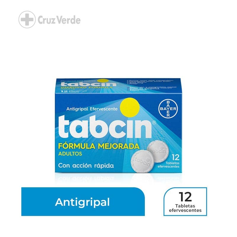Tabcin Formula Mejorada 12 Tableta Efervescente