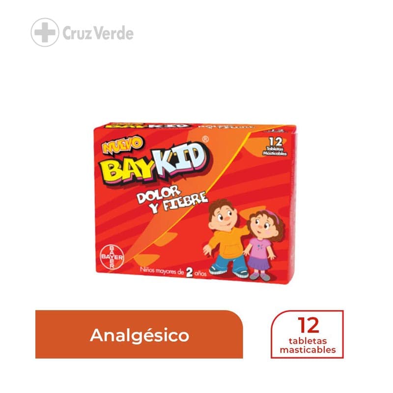 Baykid Dolor Y Fiebre 50mg 12 Tableta Masticable