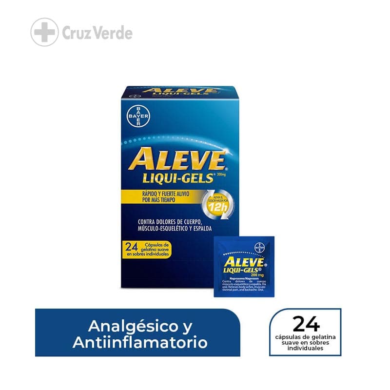 Aleve Extra Fuerte 200mg 24 Capsula Gel