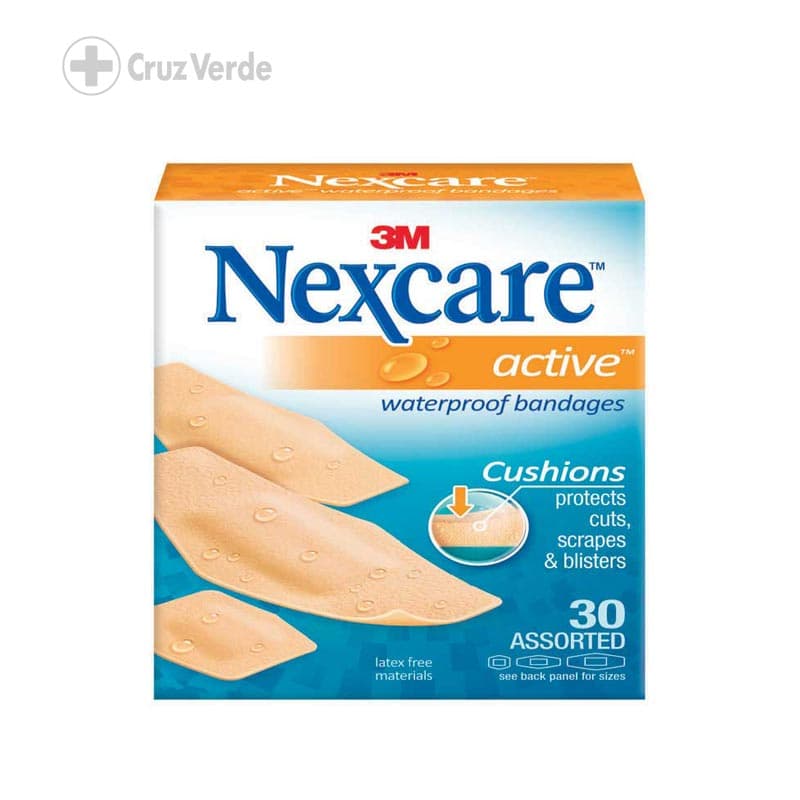 3m Nexcare Curitas Active Piel Humeda 30 Unidad