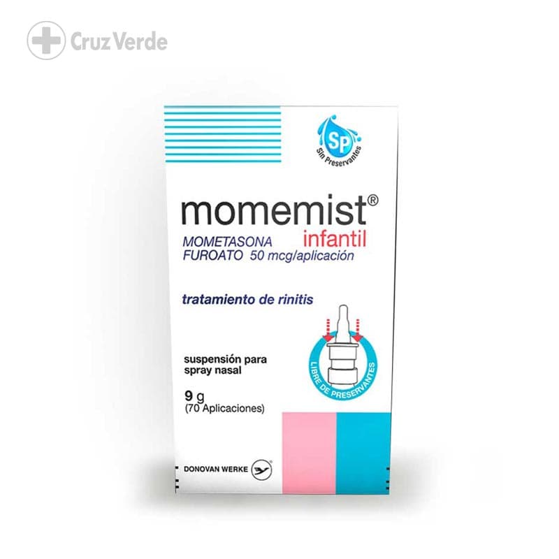Momemist Infantil 50mcg 9g Solucion Nasal Spray 70 Dosis