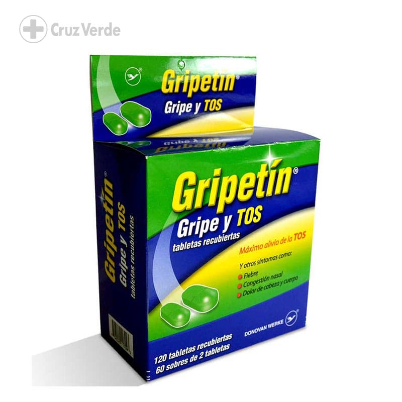 Gripetin Gripe Y Tos 120 Tableta (disp)