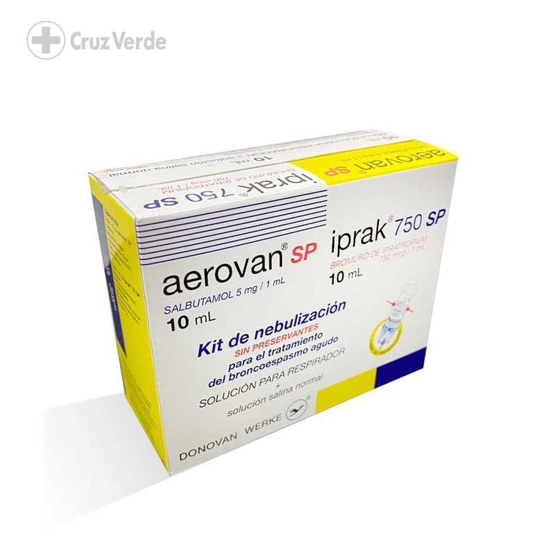 Aerovan Sp + Iprak Sp 5mg/750mcg/ml 2x10ml Solucion Nebulizar (kit)
