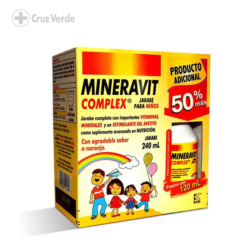 Mineravit Complex 240ml Jarabe (+jarabe 120ml)