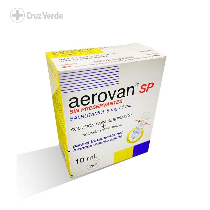 Aerovan Sp + Solucion Salina 5mg/1ml 10ml Solucion Nebulizar