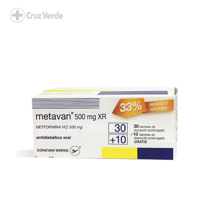 Metavan Xr 500mg 30 Tableta (+10 Tableta)