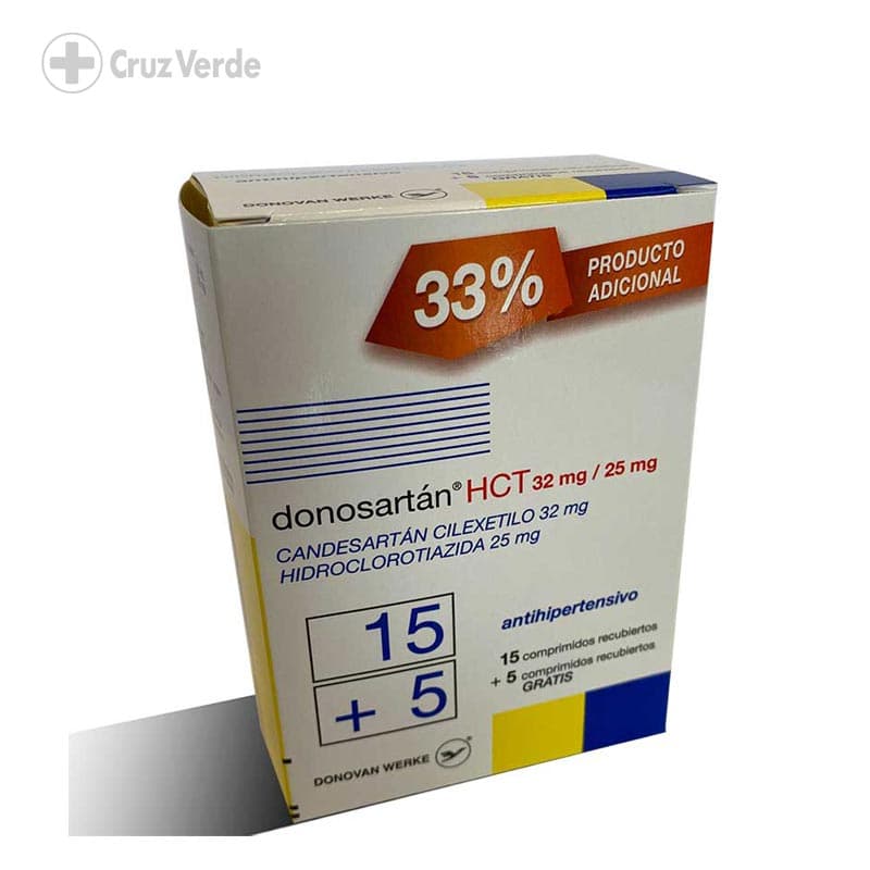 Donosartan Hct 32mg/25mg 15 Tableta (+5 Tableta)