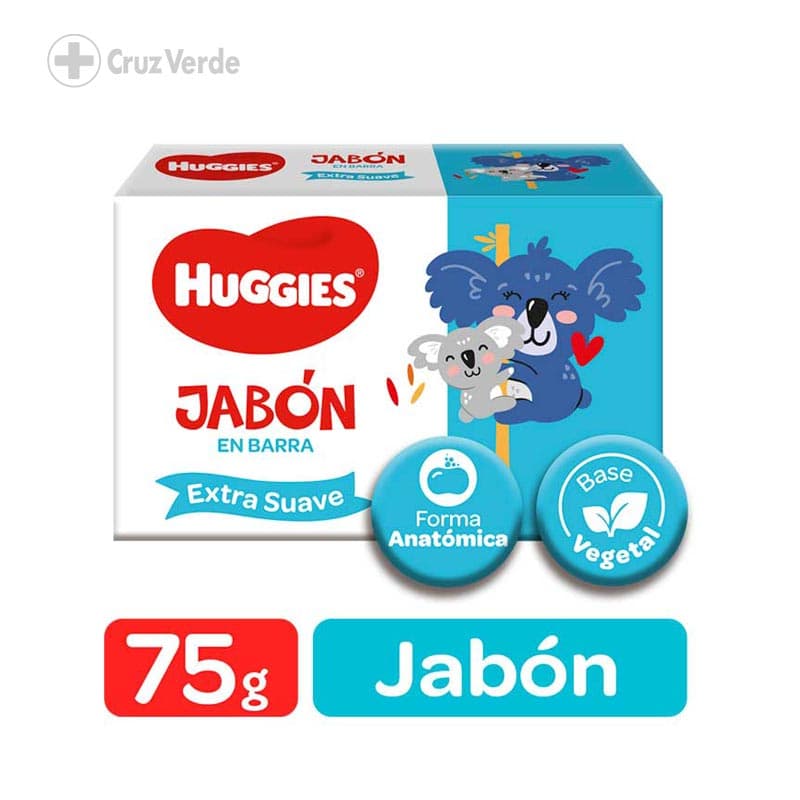 Huggies Extra Suave 75g Jabon Barra