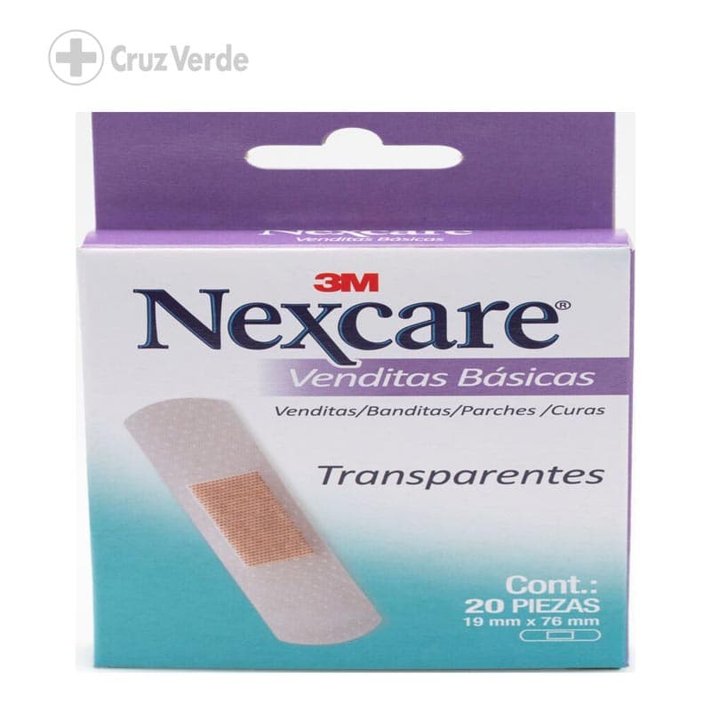3m Nexcare Curitas Transparentes 20 Unidad
