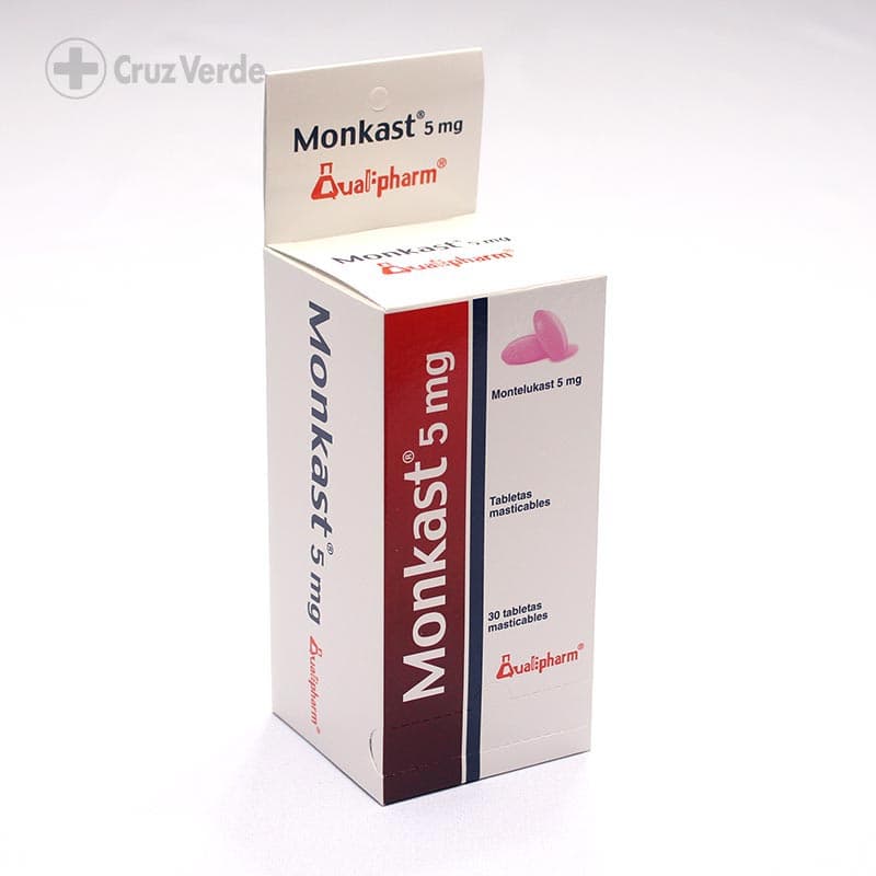 Monkast 5mg 30 Tableta Masticable (disp)