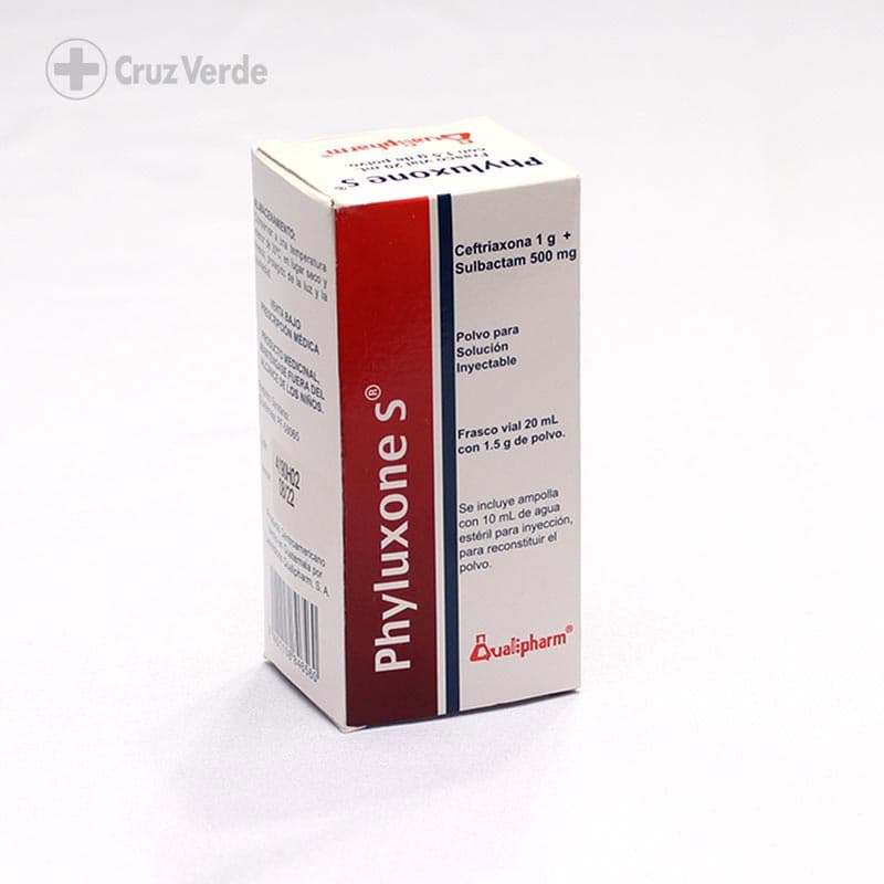 Phyluxone S 1g/500mg 1 Vial Solucion Inyectable 20ml