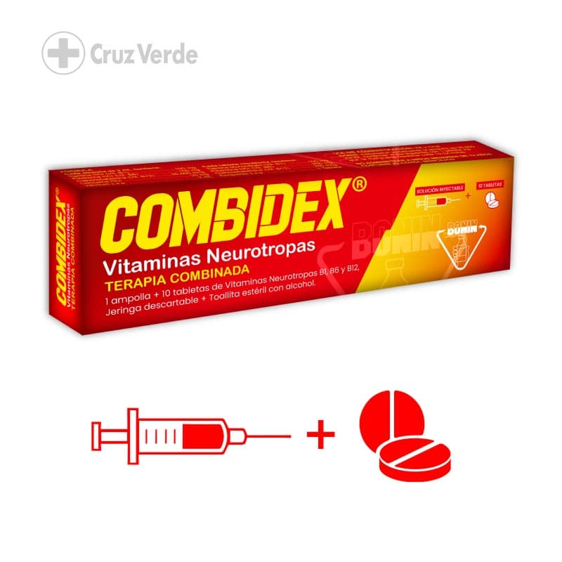 Combidex Neurotropas Terapia Combinada 1 Solucion Inyectable (+10 Tableta)